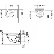 Duravit Starck 3 - Diepspoel (36x40x54)