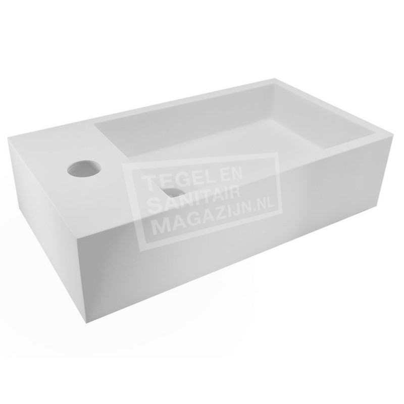 Wiesbaden Solid Surface Fontein Links 40x22x10 cm