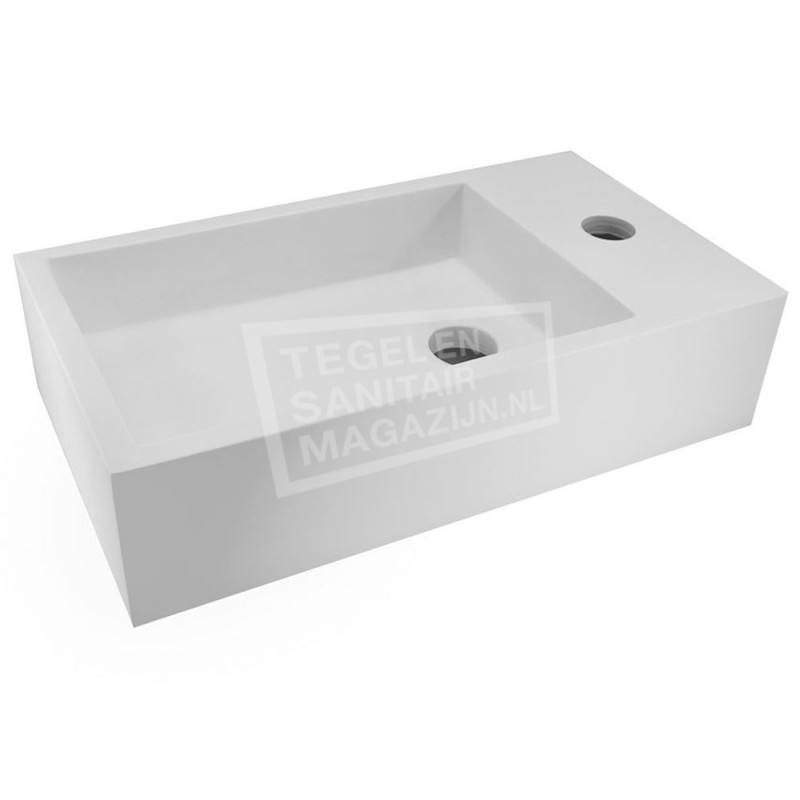 Wiesbaden Solid Surface Fontein Rechts 40x22x10 cm