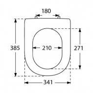 Villeroy & Boch Subway 2.0 toiletzitting wit