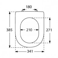 Villeroy & Boch Subway 2.0 softclose toiletzitting wit