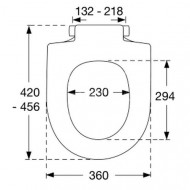 Pressalit Tivoli Soft D softclose toiletzitting wit