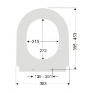 Pagette S3 softclose toiletzitting wit