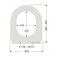 Pagette S3 softclose toiletzitting wit