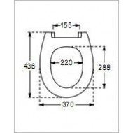 Pressalit Calmo softclose toiletzitting wit