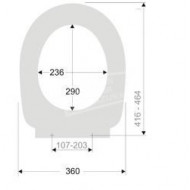 Plieger Uni softclose toiletzitting wit