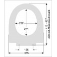 Pagette Kadett 300S softclose toiletzitting wit