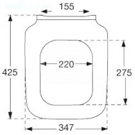 Pressalit 320 softclose toiletzitting wit