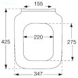 Pressalit 320 softclose toiletzitting wit