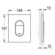 Grohe Solido bedieningsplaat Chroom