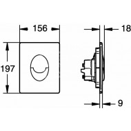 Grohe Skate Air bedieningsplaat Chroom