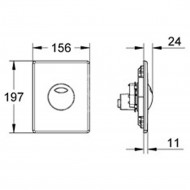 Grohe Solido bedieningsplaat Alpine wit