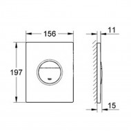 Grohe Nova Cosmopolitan bedieningsplaat Zwart