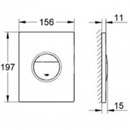 Grohe Nova Cosmopolitan bedieningsplaat Wit