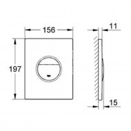 Grohe Nova Cosmopolitan bedieningsplaat Chroom