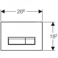 Geberit Sigma 40 bedieningsplaat voor UP320 Zwart