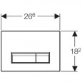 Geberit Sigma 40 bedieningsplaat voor UP320 Zwart