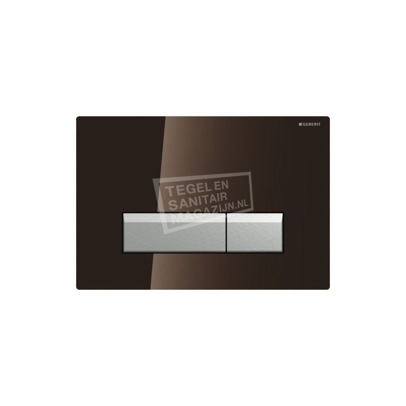 Geberit Sigma 40 bedieningsplaat voor UP320 Umbra Glas