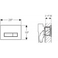 Geberit Sigma 40 bedieningsplaat voor UP320 Umbra Glas