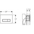 Geberit Sigma 40 bedieningsplaat voor UP320 Zwart