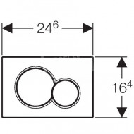 Geberit Sigma 01 bedieningsplaat voor UP300, UP320, UP700 & UP 720 Edelmessing