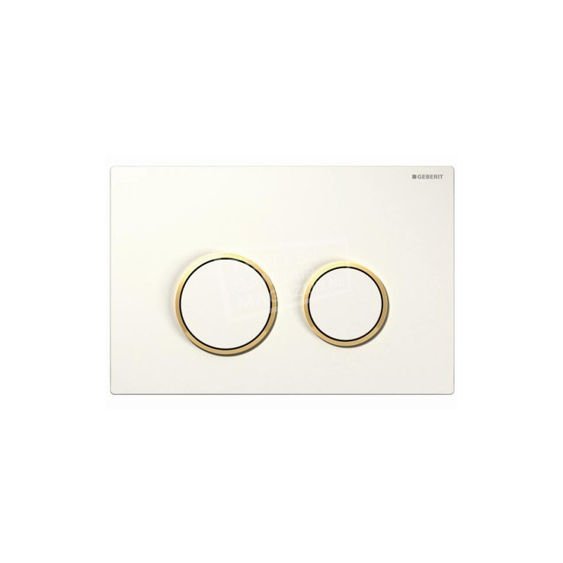 Geberit Sigma 20 bedieningsplaat voor UP300, UP320, UP700 & UP 720 Wit-Goud Geberit Sigma 20 bedieningsplaat voor UP300, UP320, UP700 & UP 720 Wit-Goud