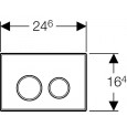 Geberit Sigma 20 bedieningsplaat voor UP300, UP320, UP700 & UP 720 Wit-Glans