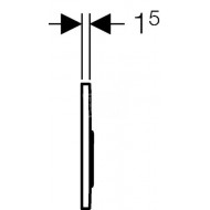 Geberit Sigma 20 bedieningsplaat voor UP300, UP320, UP700 & UP 720 Wit-Glans