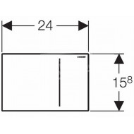 Geberit Sigma 70 bedieningsplaat voor UP700 & UP720 Wit