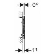 Geberit Sigma 70 bedieningsplaat voor UP700 & UP720 Wit