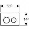 Geberit Omega 20 bedieningsplaat voor Omega Zwart