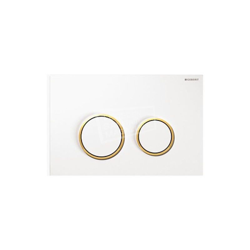 Geberit Omega 20 bedieningsplaat voor Omega Wit-Goud