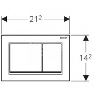 Geberit Omega 30 bedieningsplaat voor Omega Glanschroom