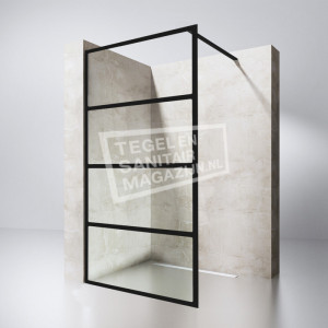 Gradara 1750 Black Edition (110x200 cm) met mat zwart frame en 8 mm NANO