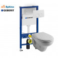 Sphinx Zico toiletset met Geberit UP100 en Delta21 bedieningspaneel