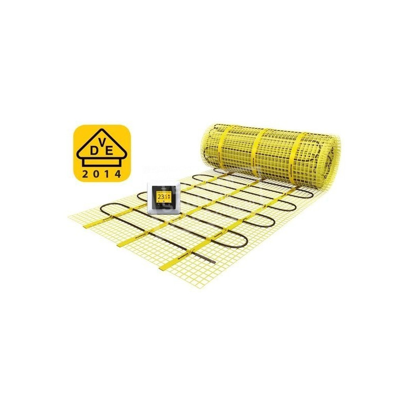 MAGNUM Mat 15 m2 elektrische vloerverwarming met klokthermostaat MAGNUM Mat 15 m2 elektrische vloerverwarming met klokthermostaat
