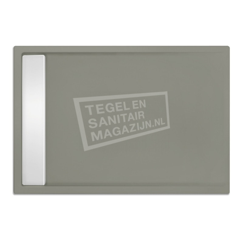 Wrijven gek geworden Beknopt Xenz Easytray 120x80x5 cm acryl zelfdragende douchebak incl. gootcover  cement mat | TSM