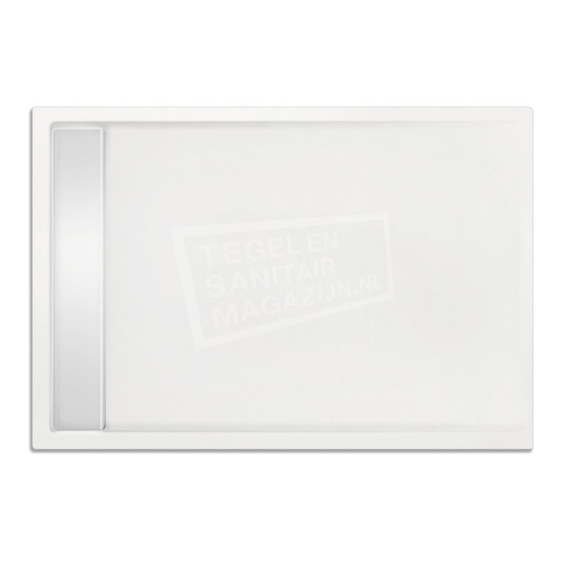 Opsplitsen Twinkelen Voorloper Xenz Easytray 140x90x5 cm acryl zelfdragende douchebak incl. gootcover wit  glans | TSM