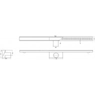 Van den Berg Perfect Line 70 cm met muurflens en rooster