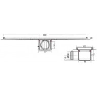 Van den Berg RVS Standard 50 cm met flens en rooster