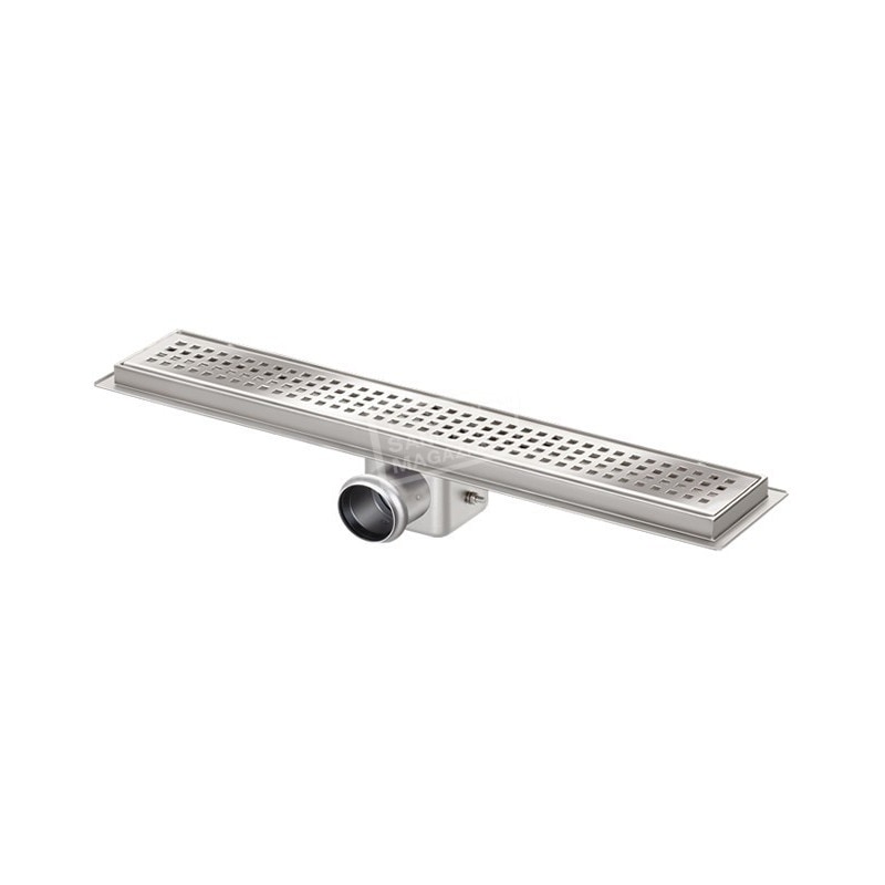 Van den Berg RVS Standard 80 cm met flens en rooster Van den Berg RVS Standard 80 cm met flens en rooster