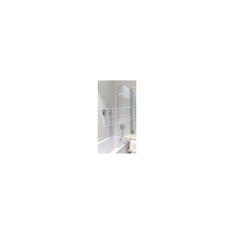 Plieger Bath (68x140 cm) Badklapwand chroom glas