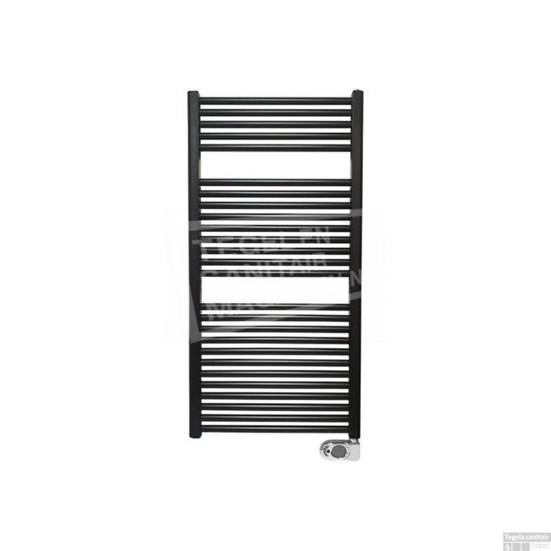 Elektrische Sierradiator Wiesbaden Elara 118.5x60 cm Mat Zwart