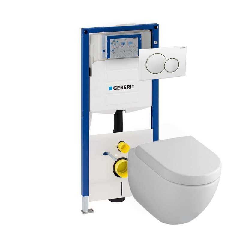 Villeroy & Boch Subway 2.0 toiletset met Geberit UP320 en Sigma01 bedieningspaneel
