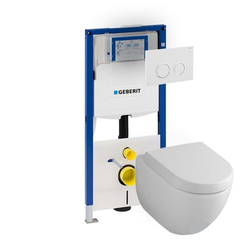 Bachelor opleiding ethisch Bewolkt Villeroy & Boch Subway 2.0 direct flush toiletset met Geberit UP320 en  Sigma20 bedieningspaneel - TSM