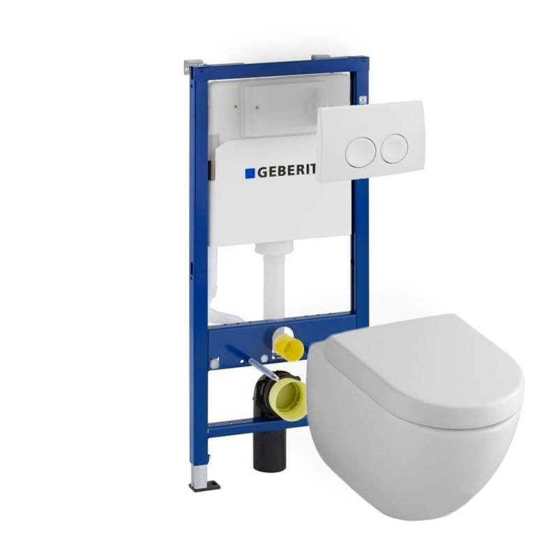 Villeroy & Boch Subway 2.0 toiletset met Geberit UP100 en Delta21 bedieningspaneel