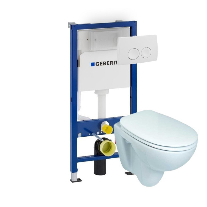 Aktieset Geberit UP100 Toiletset Start wandcloset met Delta drukplaten