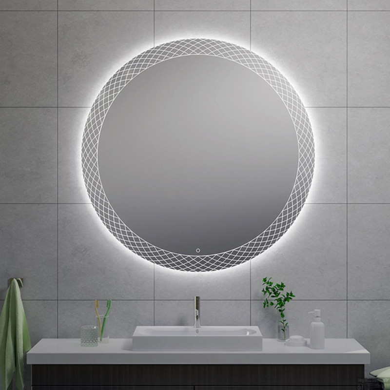 Badkamerspiegel Wiesbaden Deco Rond met LED Verlichting Condensvrij 120 cm