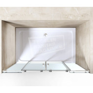 Gradara Twinroller 4-delige Schuifdeur (160x200 cm) 8 mm Dik Helder Glas