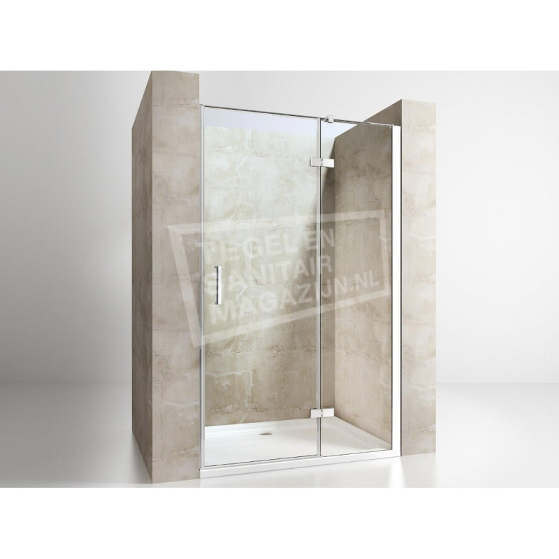 Gradara Frost Move Draaideur met vast paneel (120x200 cm) 8 mm Dik Helder Glas